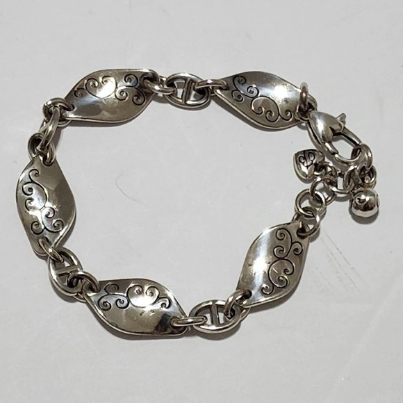 Brighton scrolled silver plated twirl bracelet - Picture 1 of 4